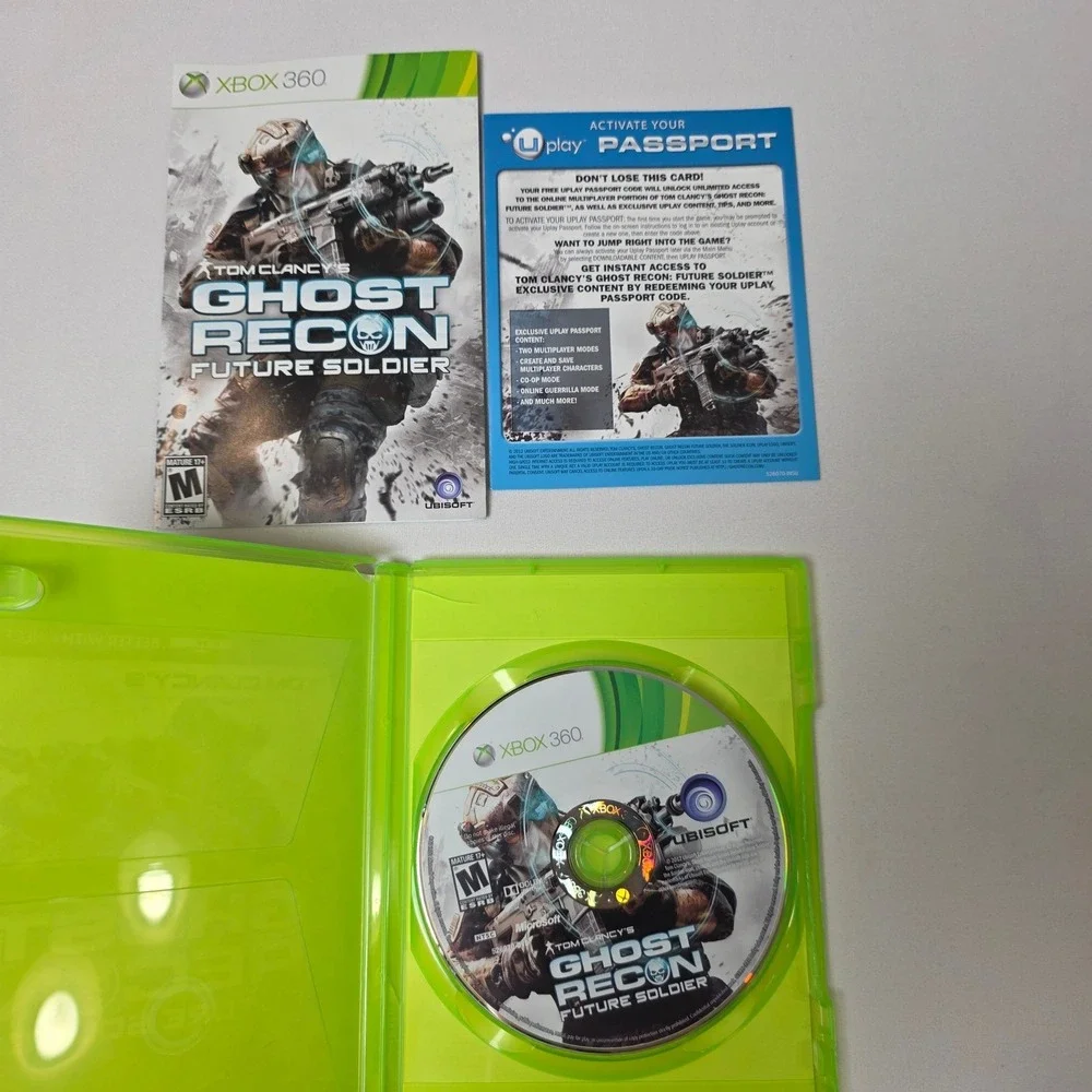 Tom Clancy's‎ Ghost Recon Future Soldier Microsoft Xbox 360 2012 Complete Set